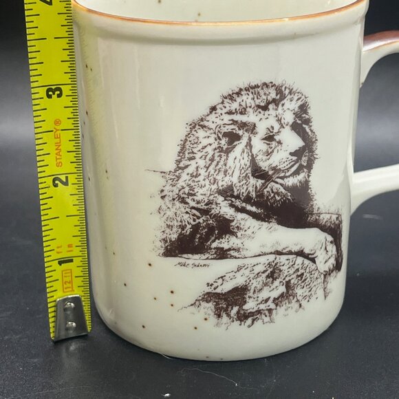 Vintage SAN‎ DIEGO ZOO~ Wild Animal Park "LION" Coffee Tea Mug Cup~ M Schnorr - Picture 7 of 7